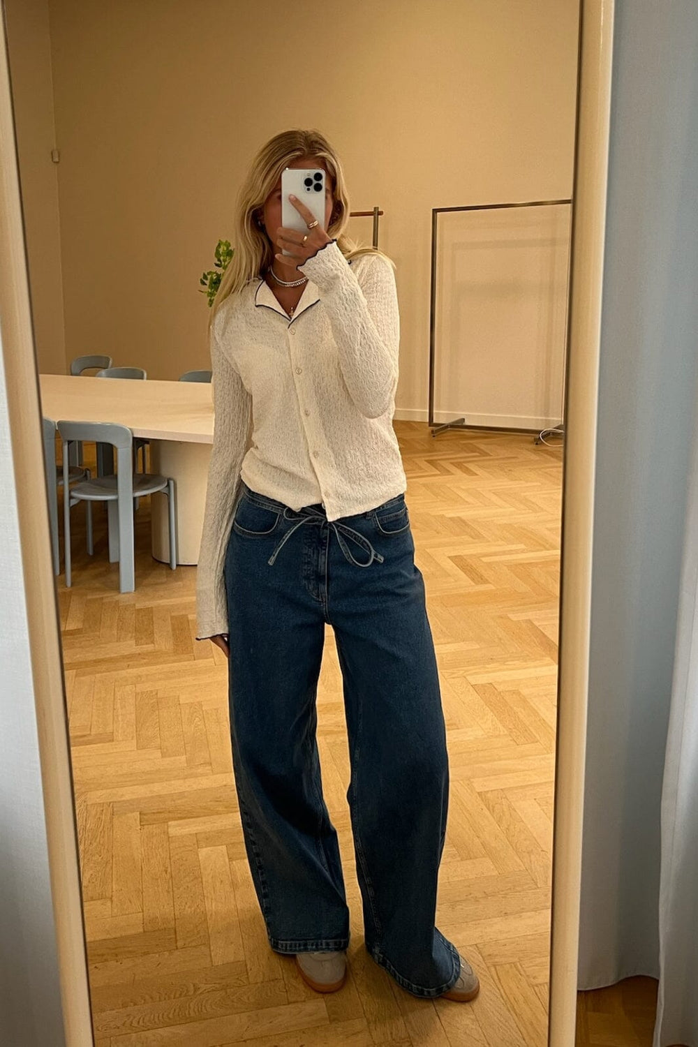 Modström - Isoldemd Solid Pants 57969 - 10916 - Distressed Blue Jeans