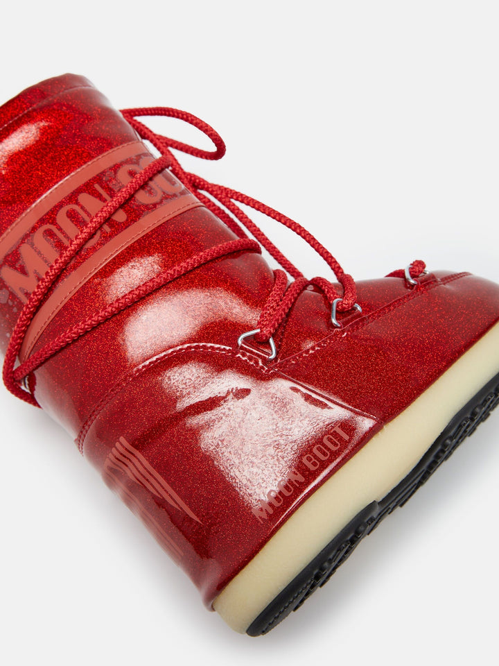 Moon Boot - Mb Icon Jr Glitter - D001 Red Støvler
