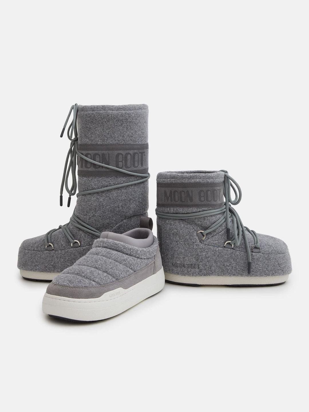 Moon Boot - Mb Icon Low Felt - H006 Grey Støvler