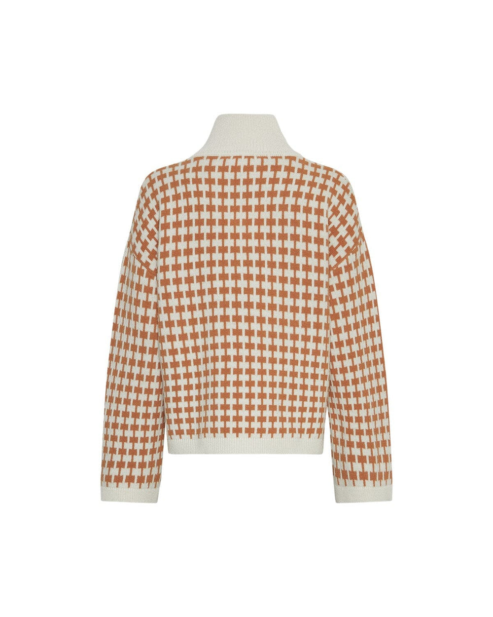 Moss Copenhagen - Mschamaria Zip Pullover 19172 - Egret C Spice