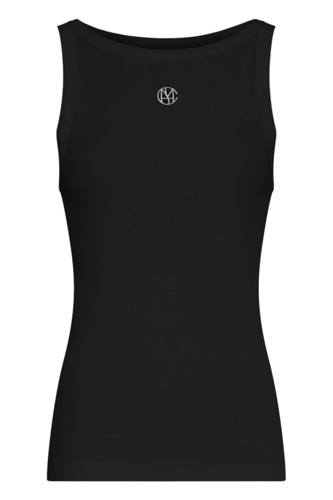 Moss Copenhagen - Mschgubbe Rasmia Icon Sl Top 19159 - Black B White Toppe