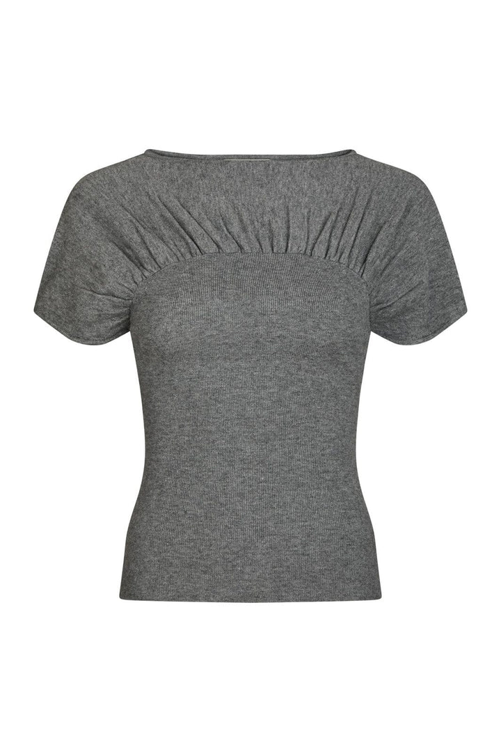Neo Noir - Anthea Knit Top 165751 - 107 - Dark Grey Melange