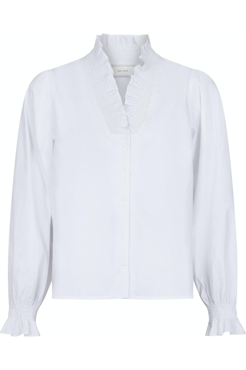 Neo Noir - Brielle Solid Shirt - White Skjorter