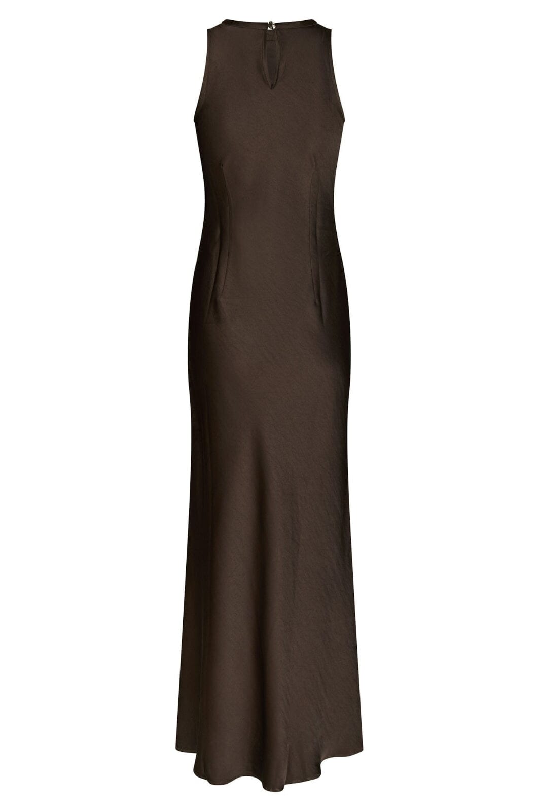Neo Noir - Celinie Heavy Sateen Dress 165621 - 676 - Dark Brown