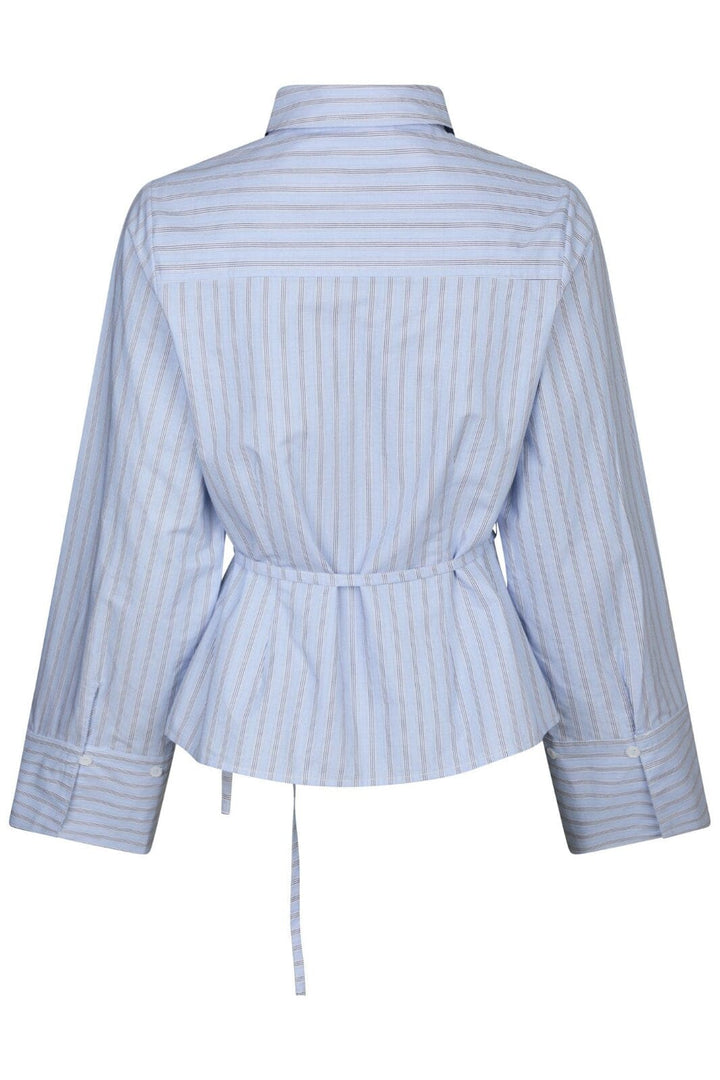 Neo Noir - Clarida Stripe Shirt 164934 - 145 - Light Blue