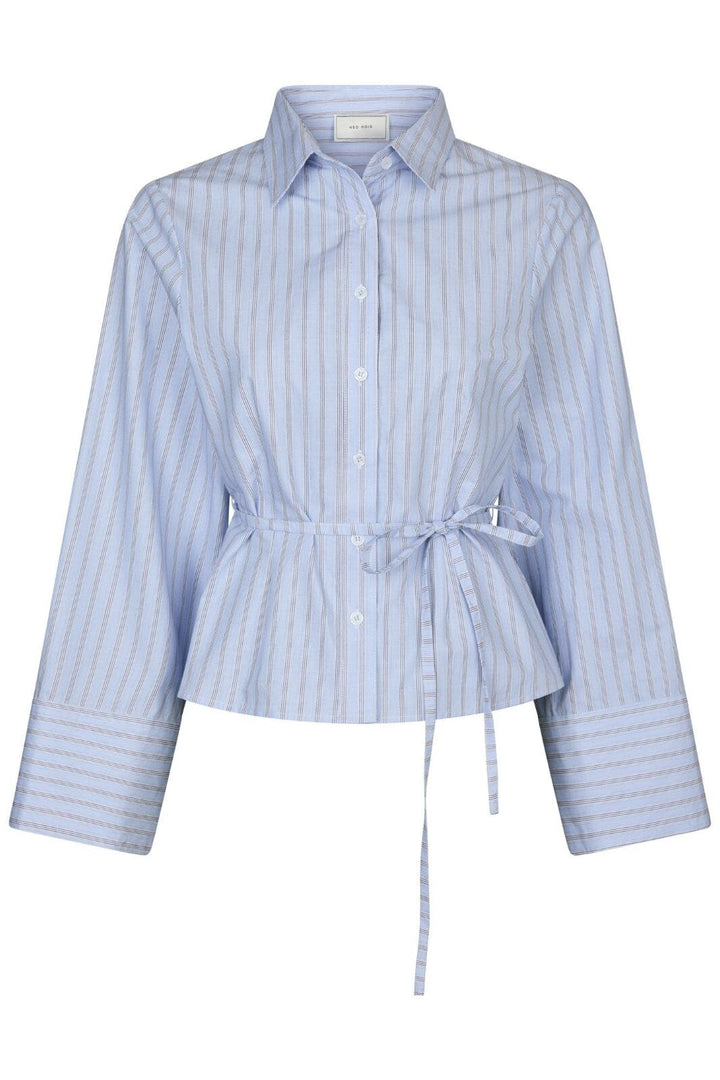 Neo Noir - Clarida Stripe Shirt 164934 - 145 - Light Blue