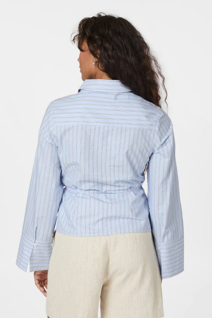 Neo Noir - Clarida Stripe Shirt 164934 - 145 - Light Blue
