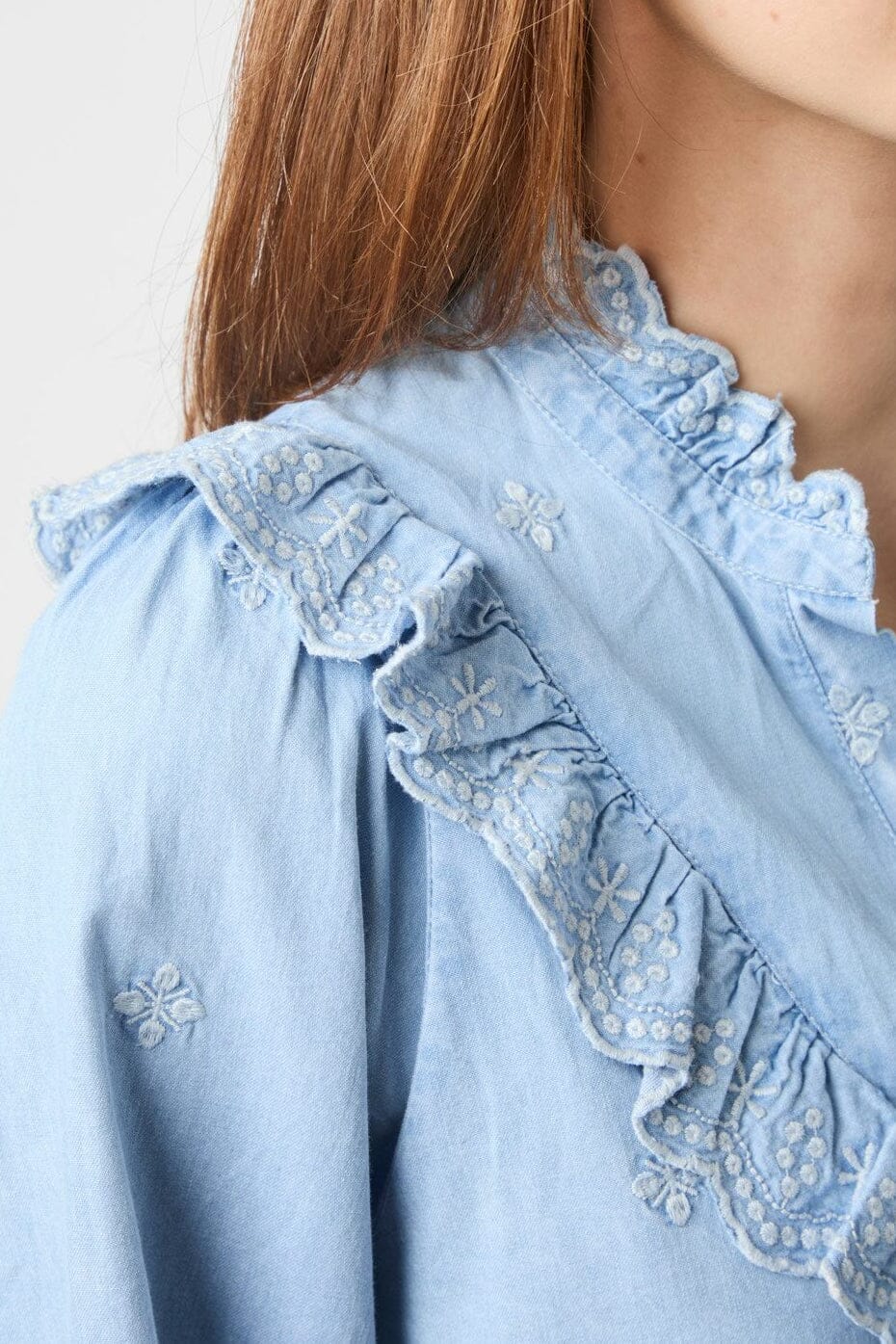 Neo Noir - Degas Denim Blouse 166229 - 145 - Light Blue