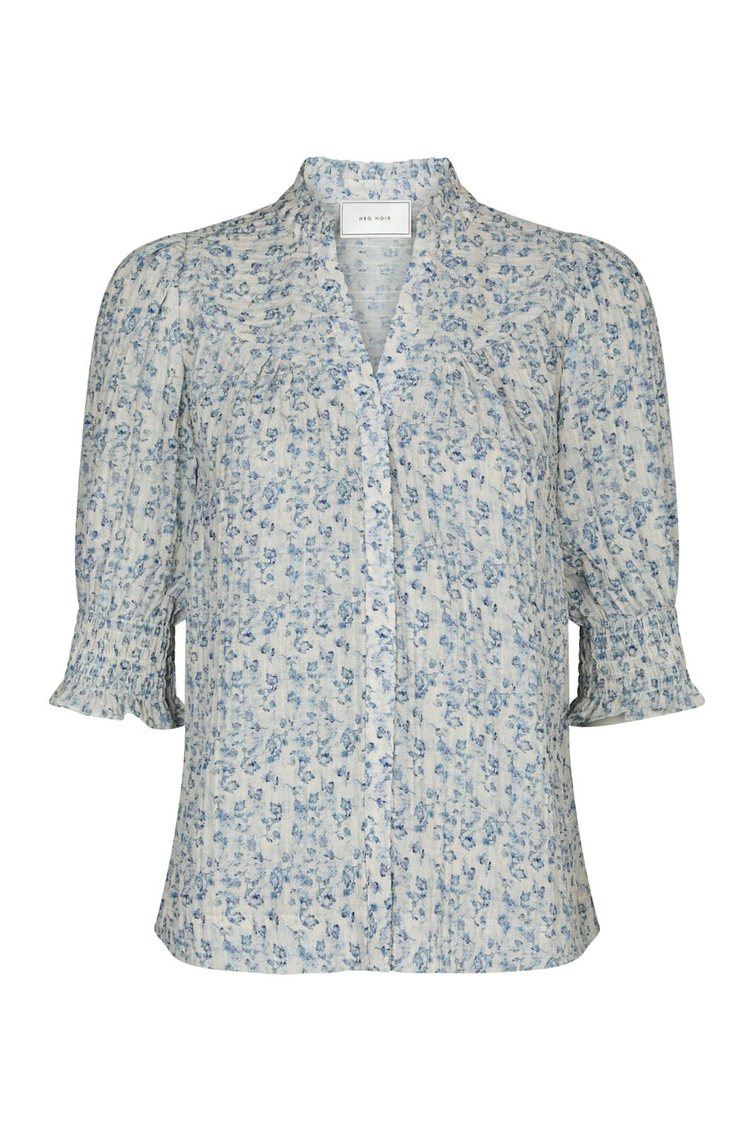 Neo Noir - Diana Misty Floral Blouse 166084 - 140 - Blue