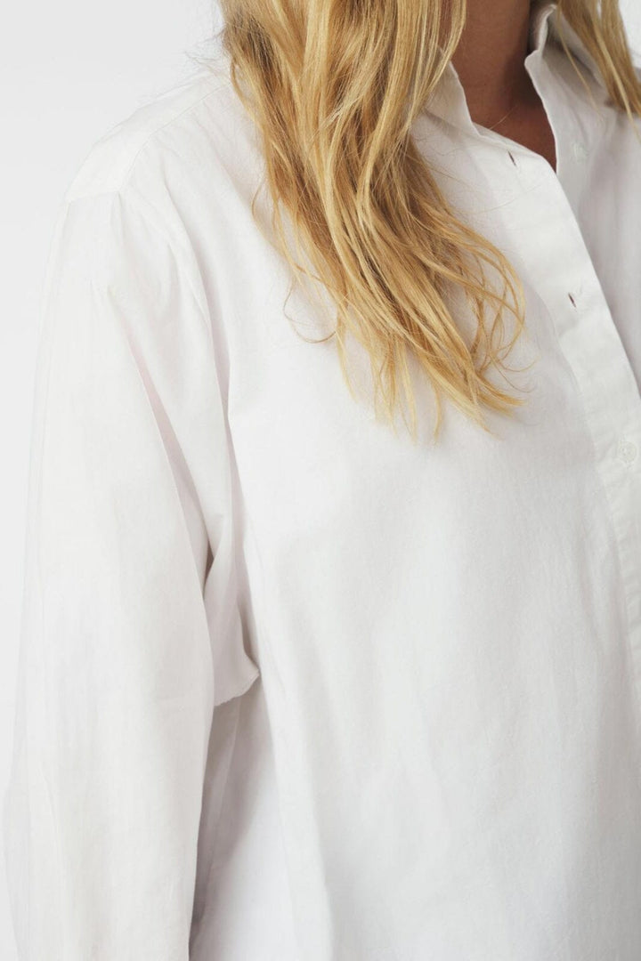 Neo Noir - Dita Poplin Shirt 166159 - 120 - White Skjorter