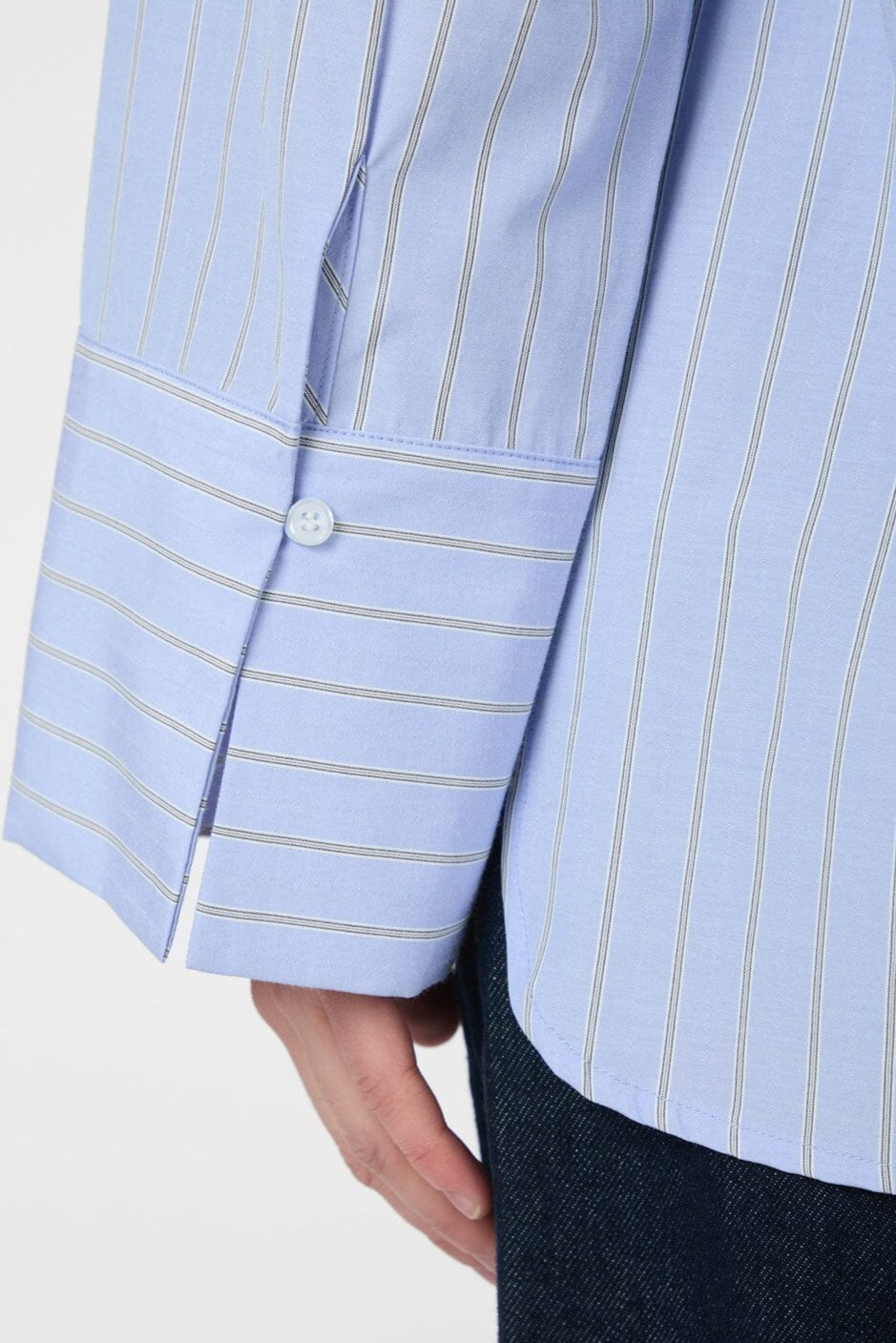 Neo Noir - Dita Twin Stripe Shirt 166500 - 145 - Light Blue