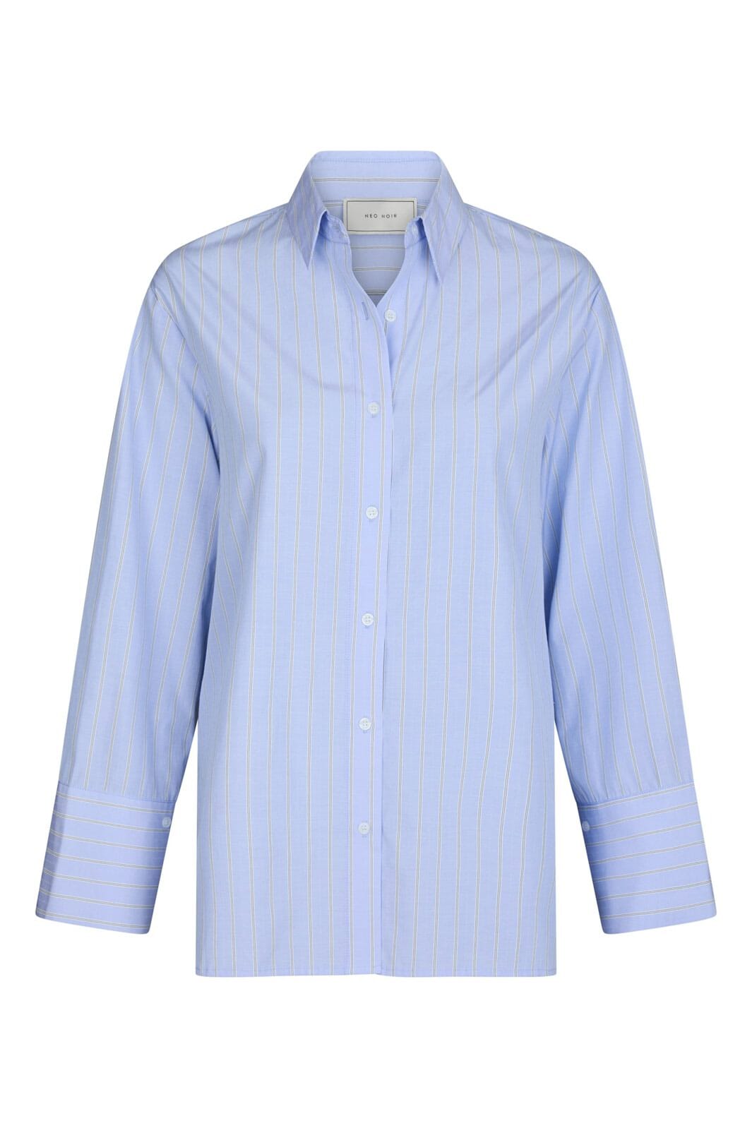 Neo Noir - Dita Twin Stripe Shirt 166500 - 145 - Light Blue