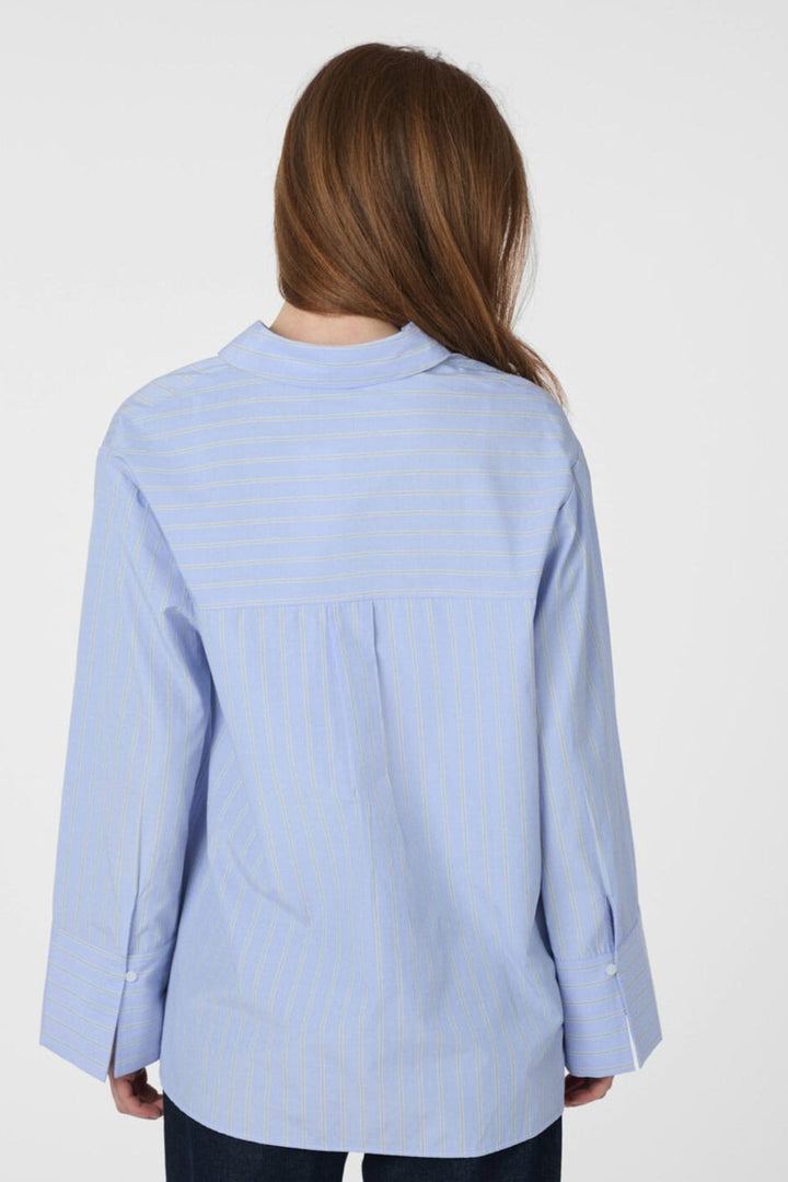 Neo Noir - Dita Twin Stripe Shirt 166500 - 145 - Light Blue