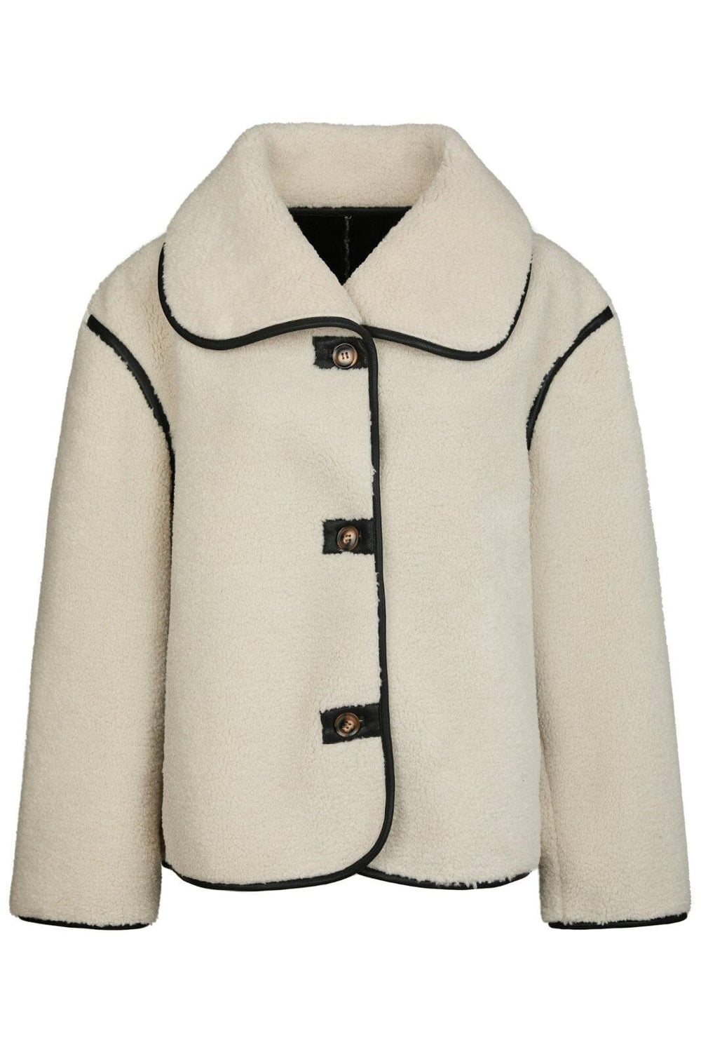 Neo Noir - Edmund Teddy Jacket 164851 - 124 - Ivory