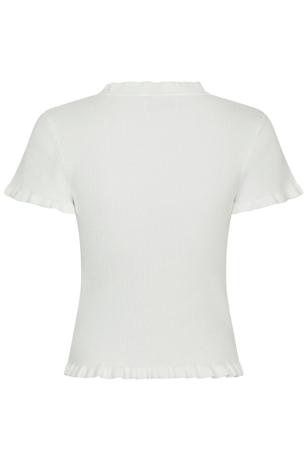 Neo Noir - Esla Frill Knit Tee 164432 - 121 - Off White