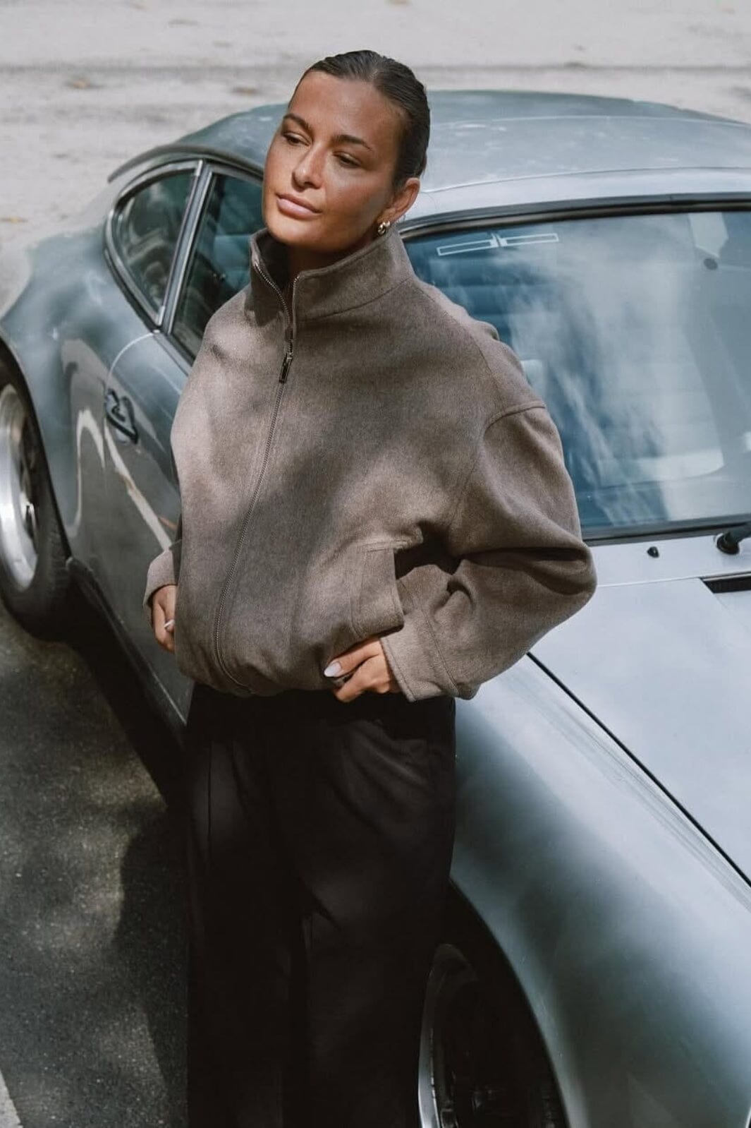 Neo Noir - Florine Wool Bomber Jacket 166100 - 928 - Light Brown Jakker