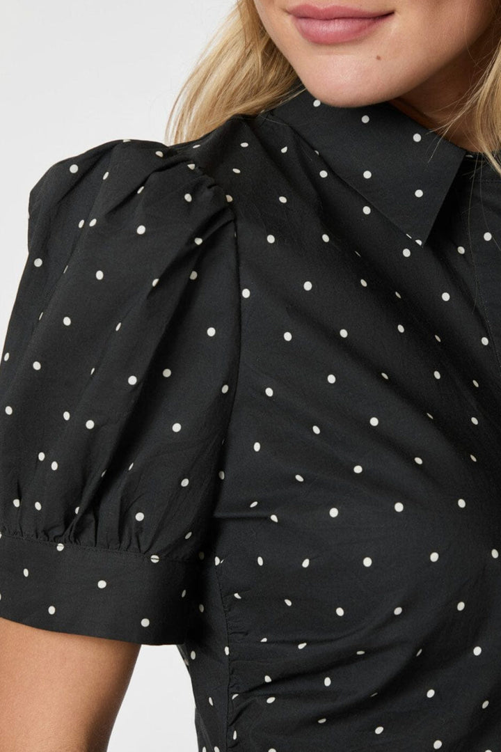 Neo Noir - Frannie Dot Shirt 166006 - 100 - Black
