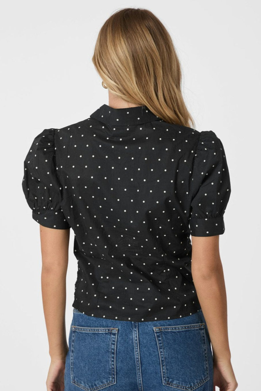 Neo Noir - Frannie Dot Shirt 166006 - 100 - Black