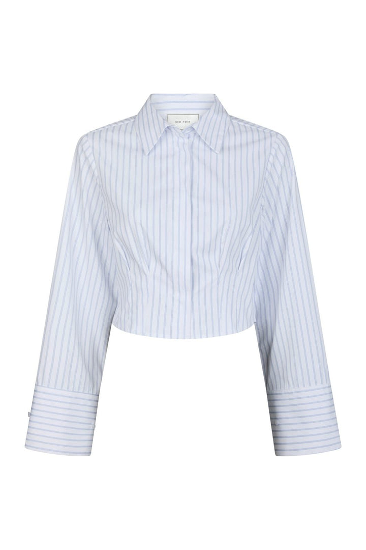 Neo Noir - Frost Slim Stripe Shirt 164945 - 120 - White