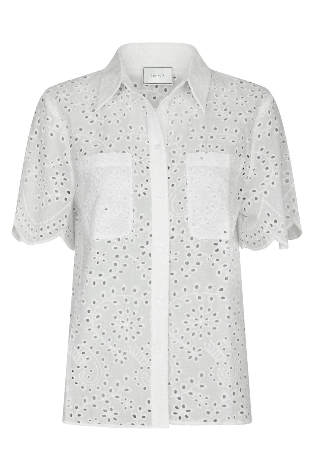 Neo Noir - Gessie Embroidery Shirt 165383 - 120 - White