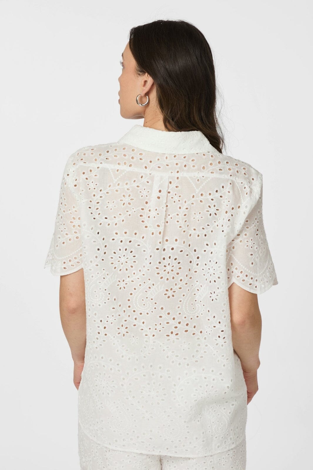 Neo Noir - Gessie Embroidery Shirt 165383 - 120 - White