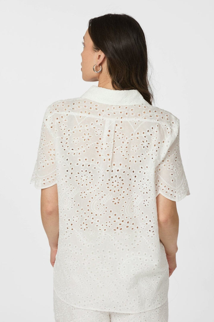 Neo Noir - Gessie Embroidery Shirt 165383 - 120 - White