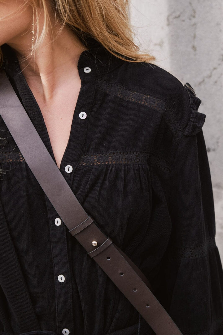 Neo Noir - Iriro Corduroy Dress - Black Kjoler