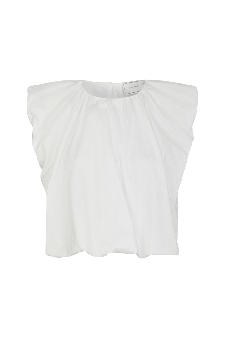 Neo Noir - Ivania Poplin Top 165507 - 120 - White