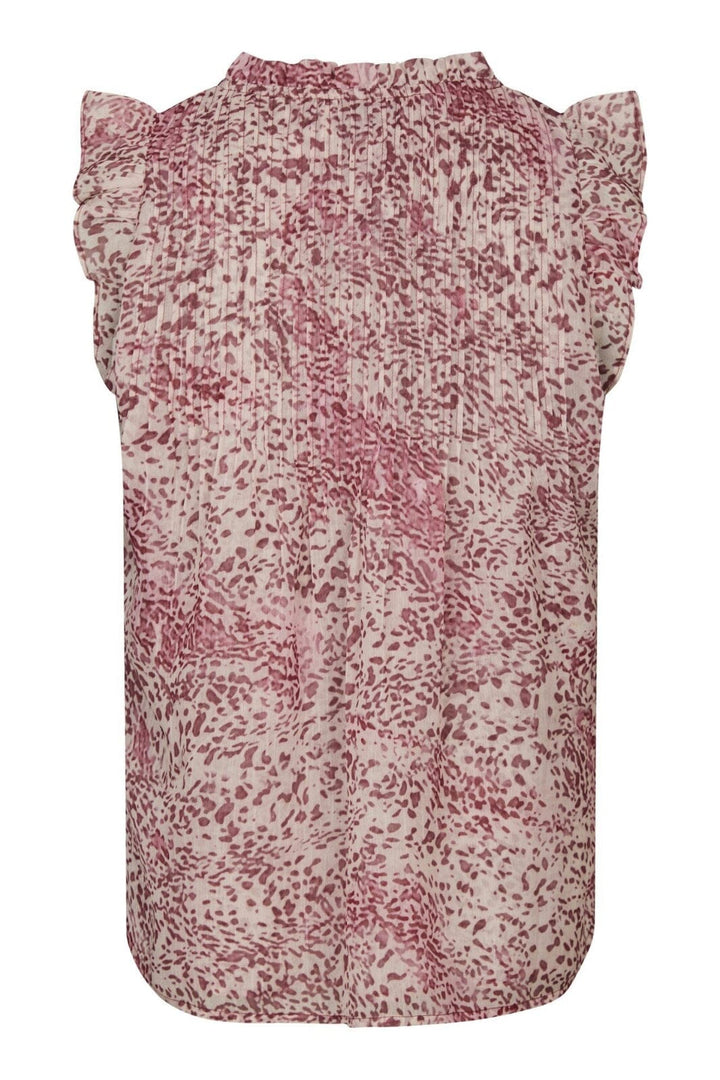 Neo Noir - Izar Blur Graphic Top 166059 - 823 - Evening Rose