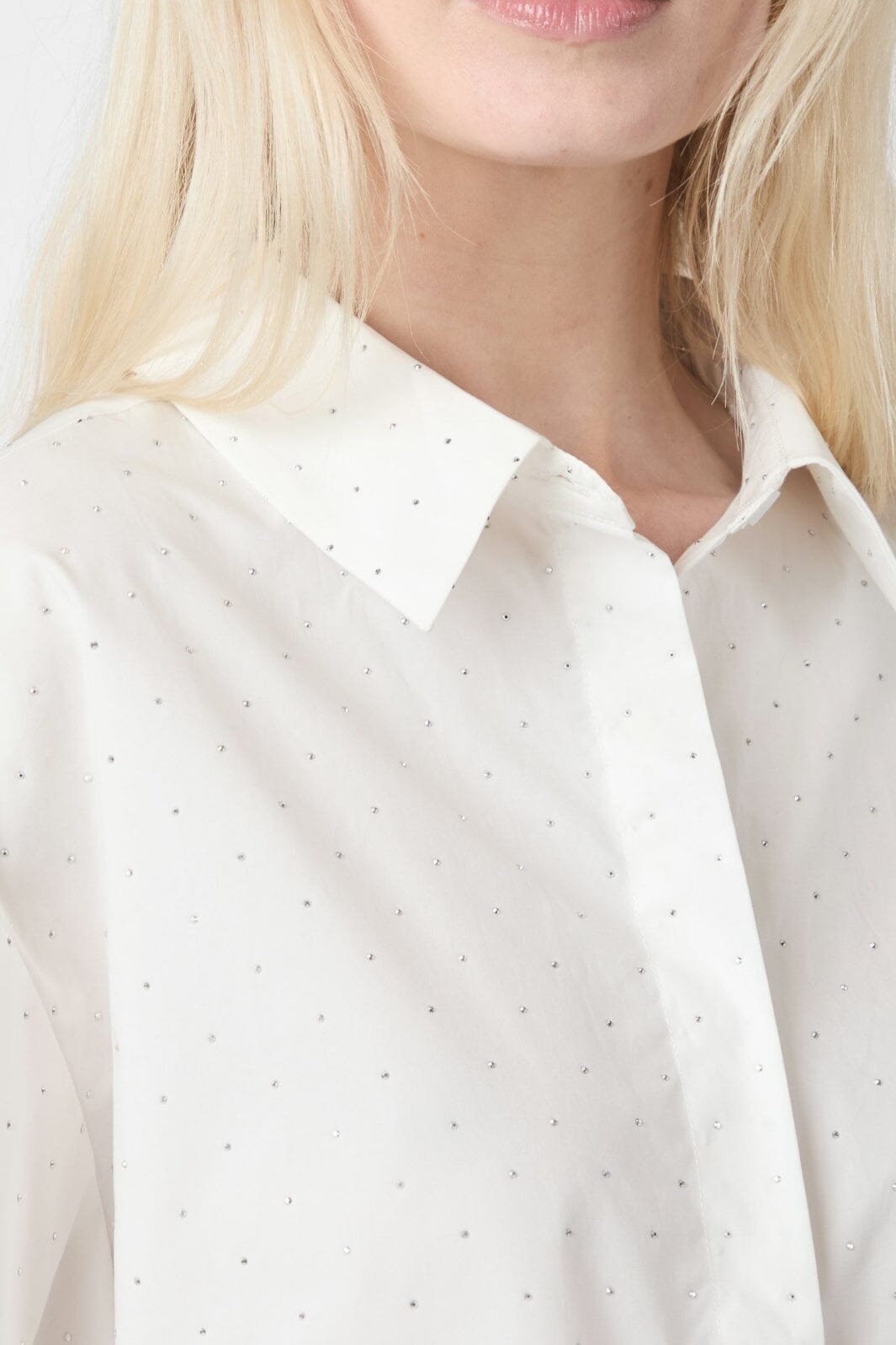 Neo Noir - Jasie Poplin Stone Shirt 165711 - 120 - White