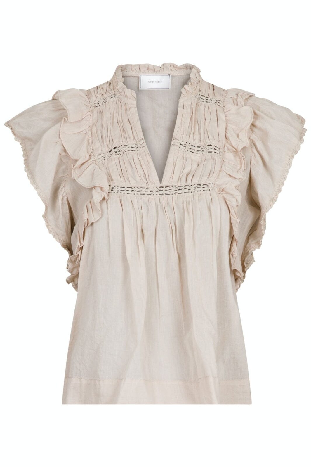 Neo Noir - Jayla S Voile Top - Sand Toppe