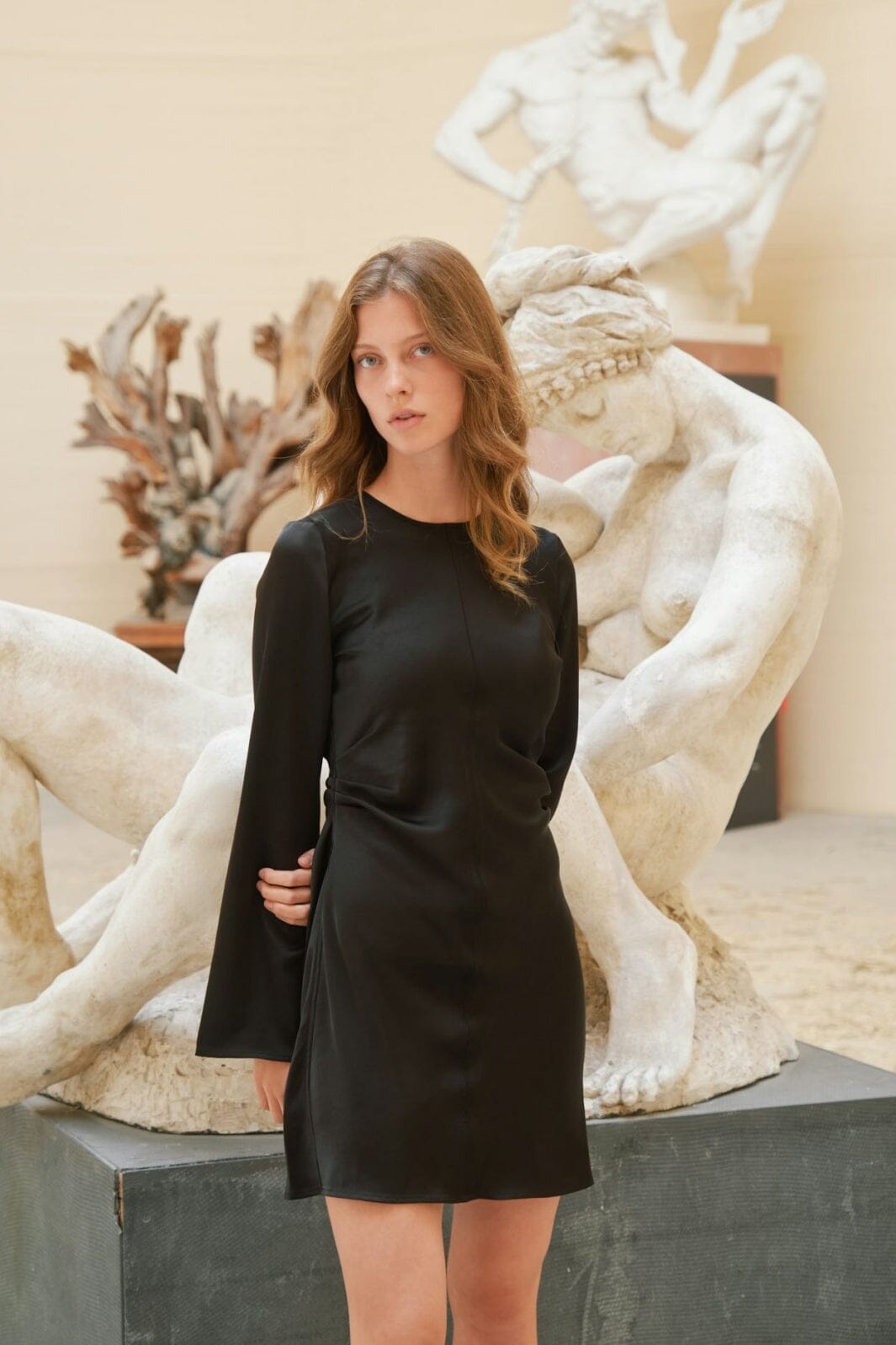 Neo Noir - Jumari Heavy Sateen Dress 166937 - 100 - Black Kjoler