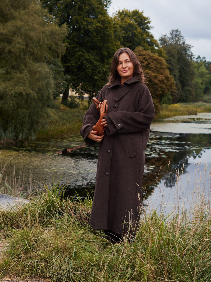 Neo Noir - Keaton Wool Coat 165499 - 584 - Chocolate Brown Jakker