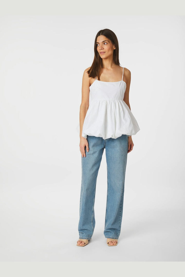 Neo Noir - Khloe C Poplin Top 165515 - 120 - White