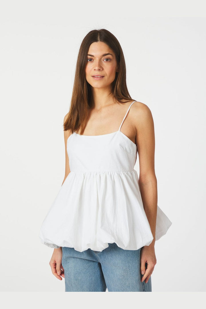 Neo Noir - Khloe C Poplin Top 165515 - 120 - White