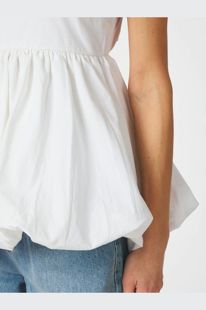 Neo Noir - Khloe C Poplin Top 165515 - 120 - White