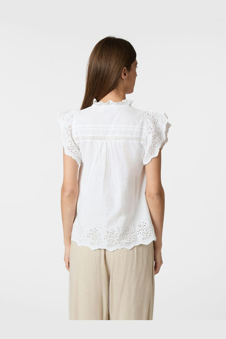 Neo Noir - Kyoti Embroidery Top 165109 - 120 - White