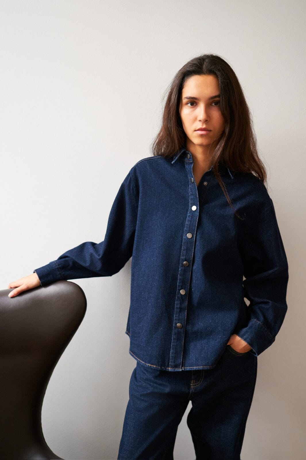 Neo Noir - Lash Denim Shirt 164323 - Dark Blue Skjorter