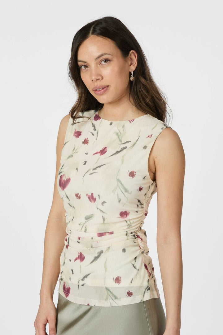 Neo Noir - Liblana Artist Mesh Top 166103 - 122 - Creme