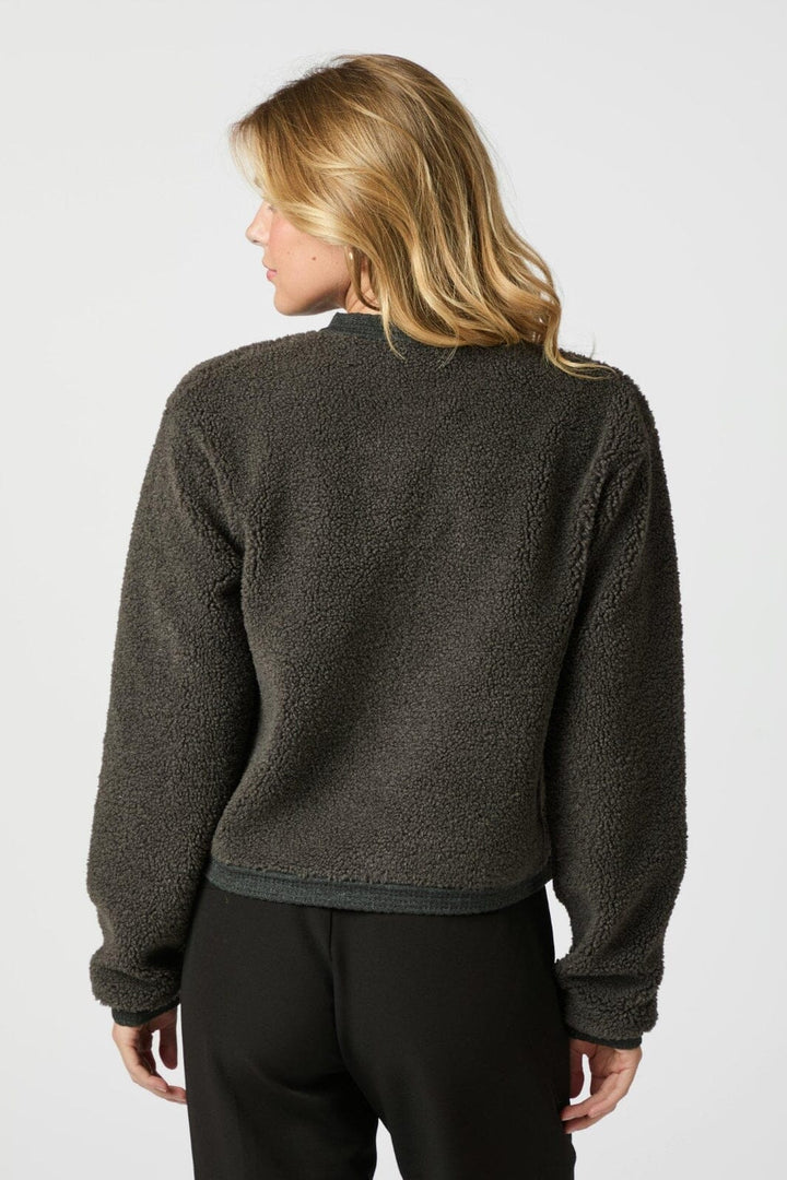 Neo Noir - Limo Fluffy Knit Cardigan 161963 - 132 - Antracit