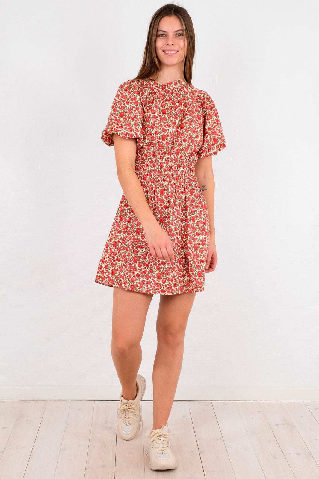 Neo Noir - Mac Blooming Dress - Red Kjoler