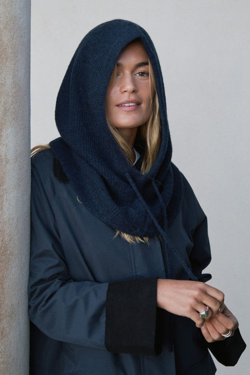 Neo Noir - Madita Knit Balaclava 162684 - 141 - Navy Huer