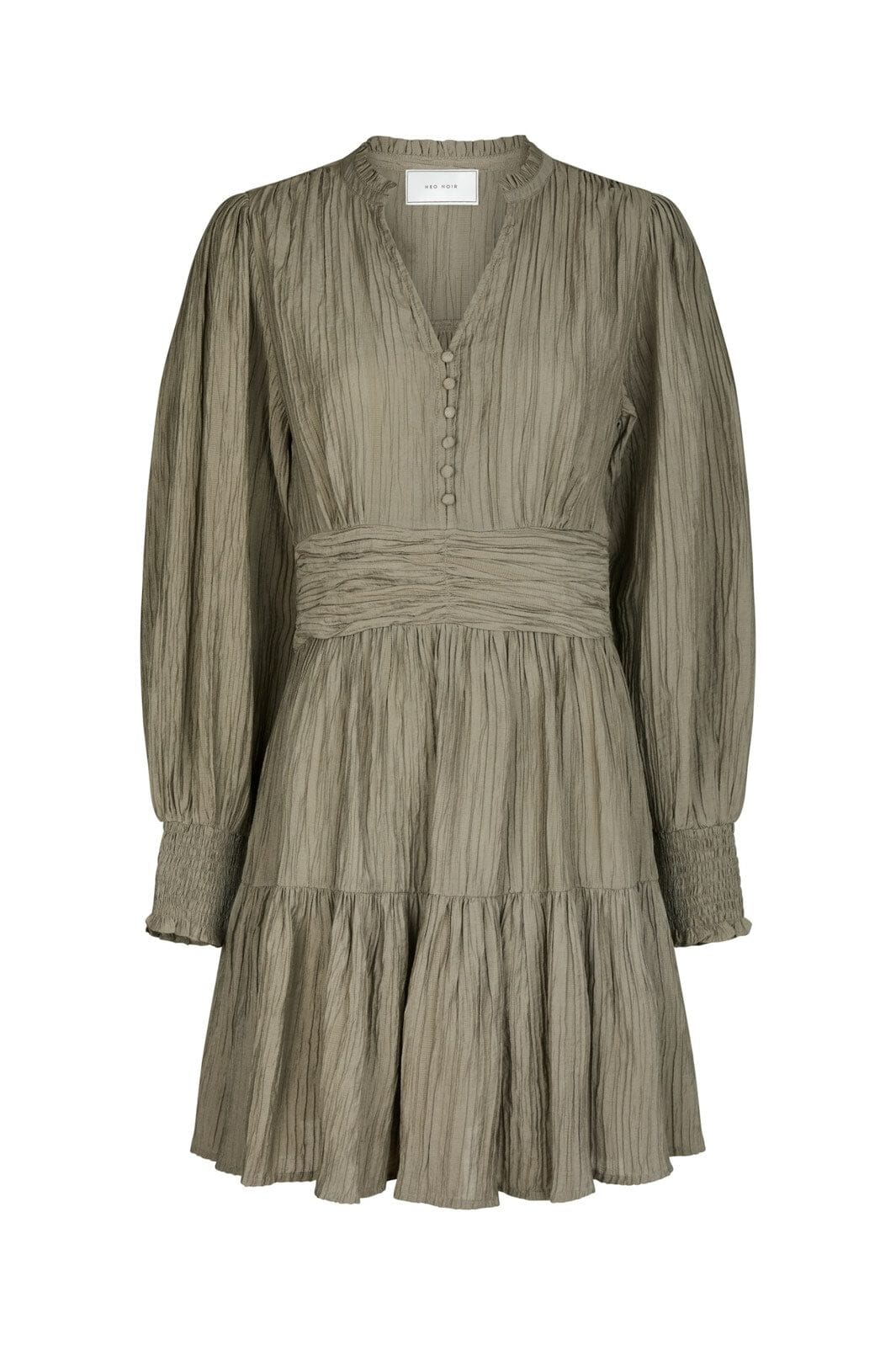 Neo Noir - Malti Crepe Dress 166037 - 627 - Smoke Green