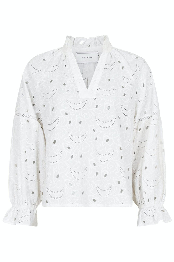 Neo Noir - Micah Emb Blouse - White