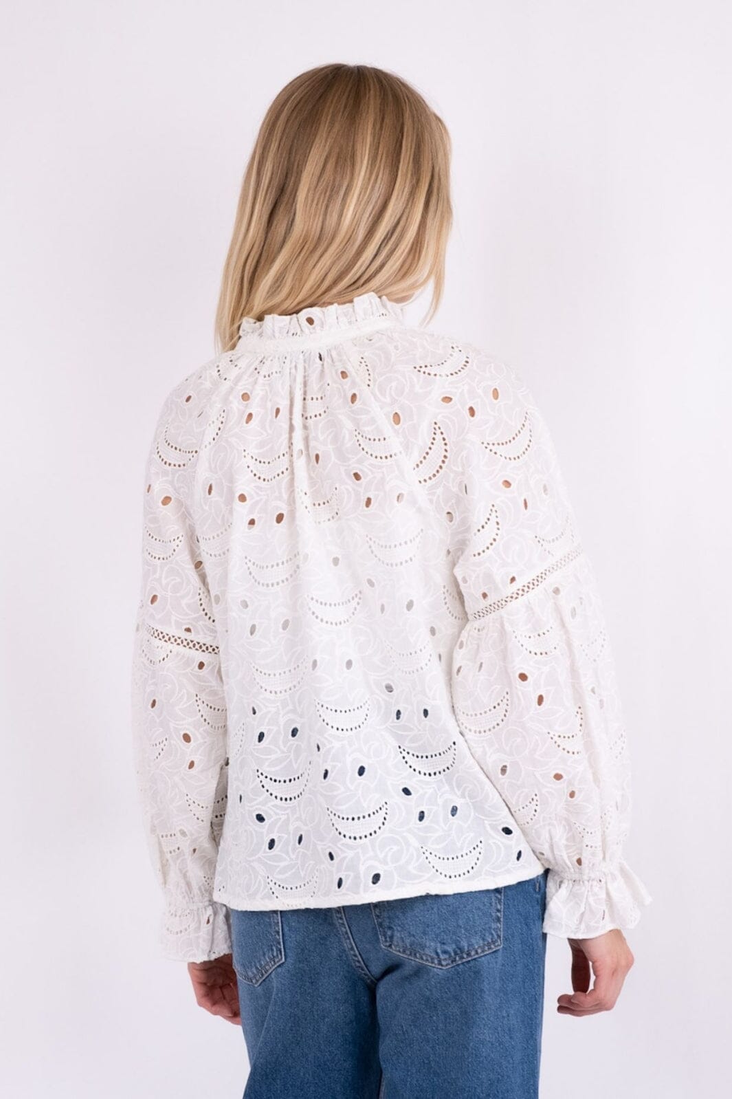 Neo Noir - Micah Emb Blouse - White