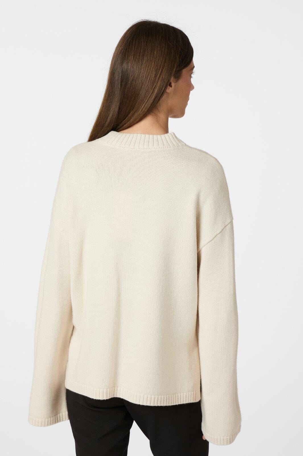 Neo Noir - Nello Button Knit Blouse 164512 - 124 - Ivory