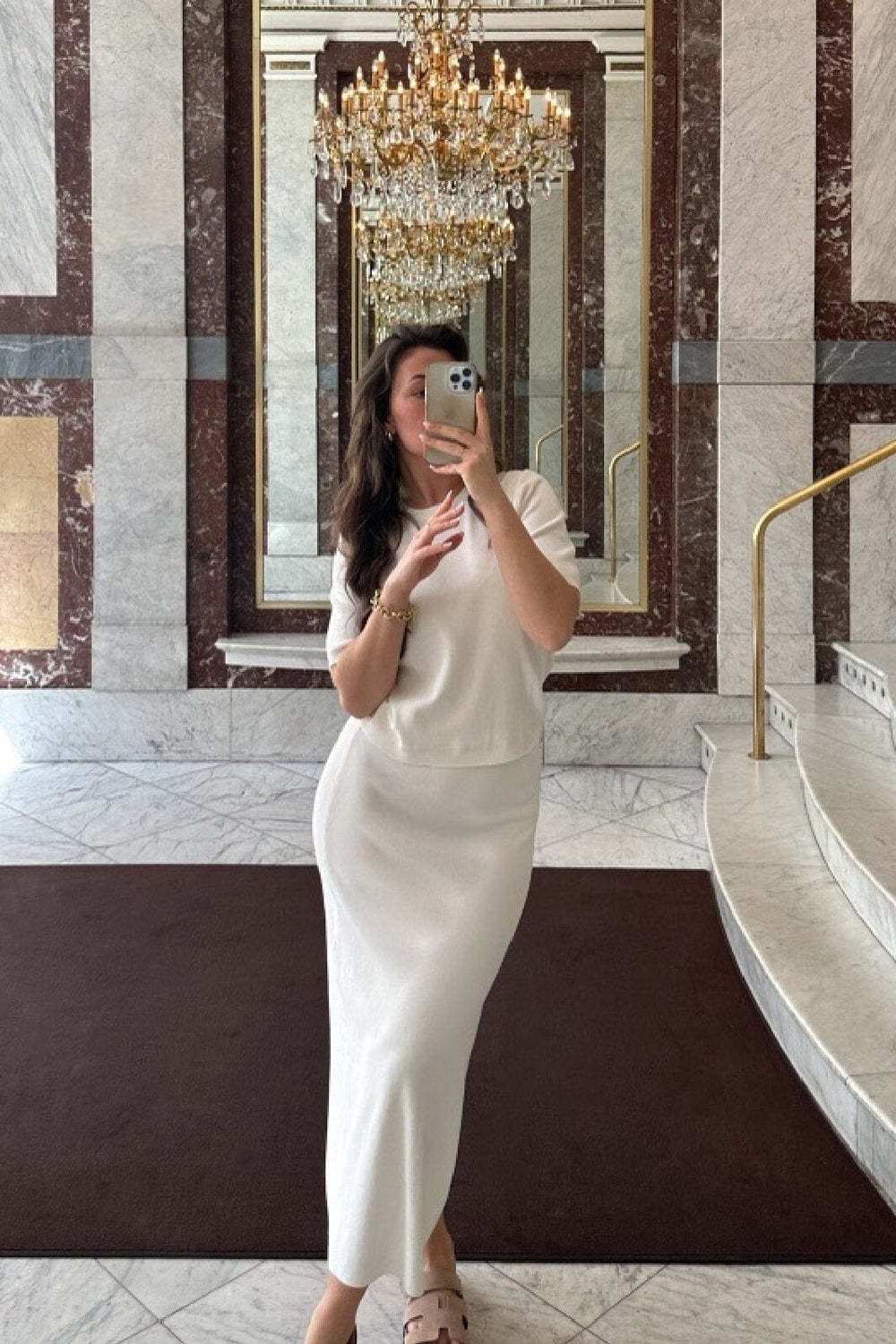 Neo Noir - Nimmo Knit Tee - Off White T-shirts