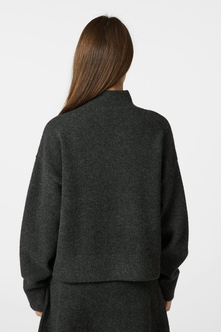 Neo Noir - Paulina Knit Blouse 159703 - 132 - Antracit