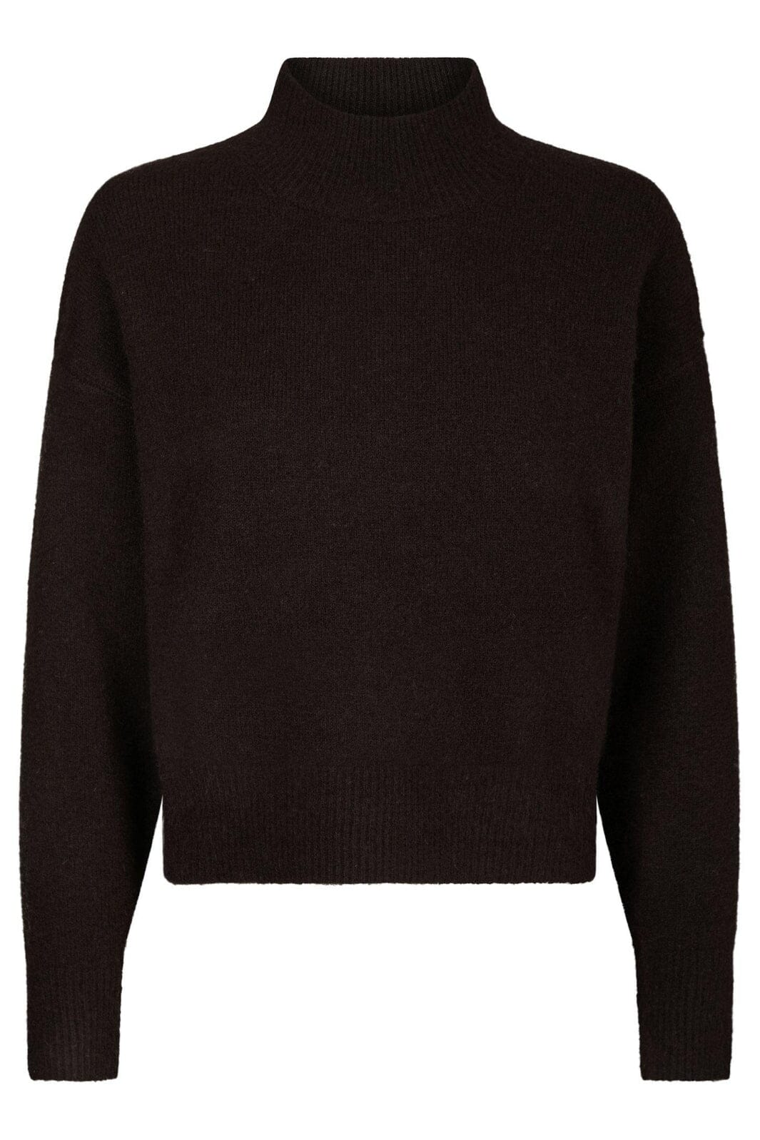 Neo Noir - Paulina Knit Blouse 159703 - 676 - Dark Brown