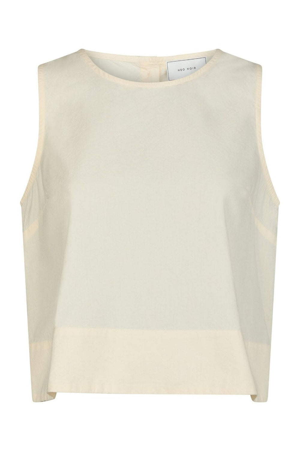 Neo Noir - Polly C Poplin Top - Light Yellow